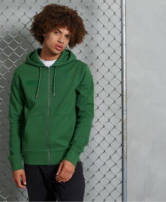 felpa con cappuccio zip e logo tono
