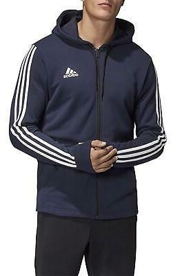 felpa con cappuccio zip uomo blu dt9895
