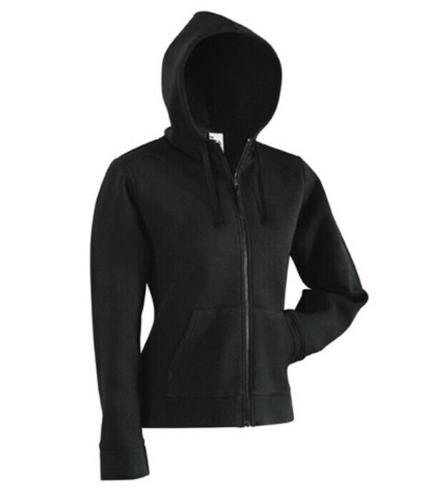 felpa con cerniera zip con cappuccio maglietta