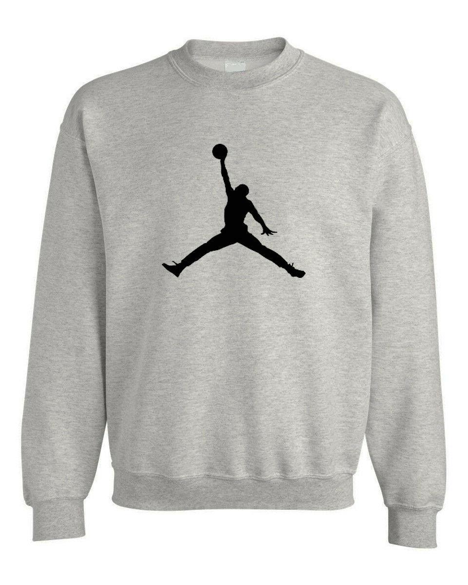 felpa con stampa jordan michael basket girocollo