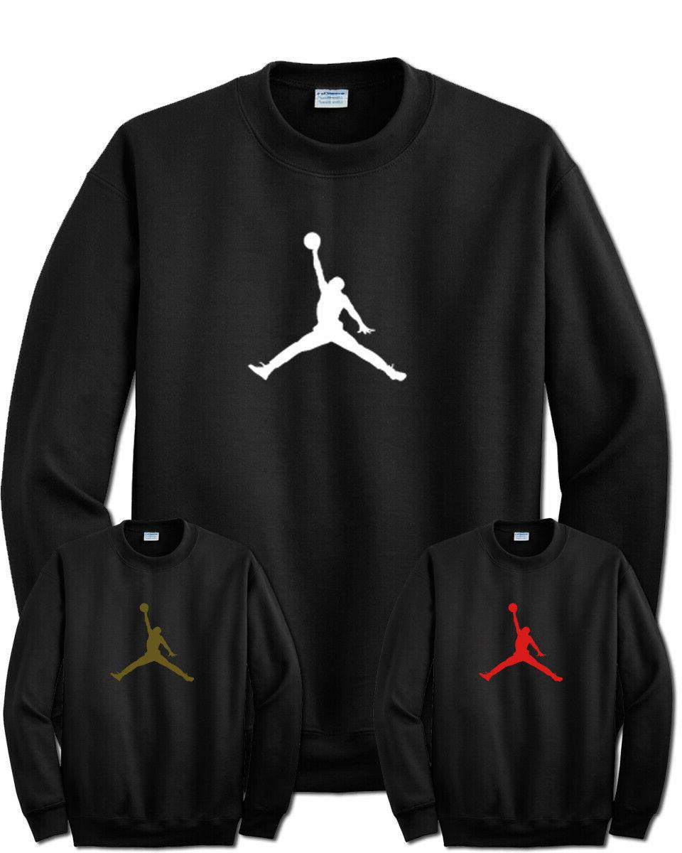 felpa con stampa jordan michael basket girocollo