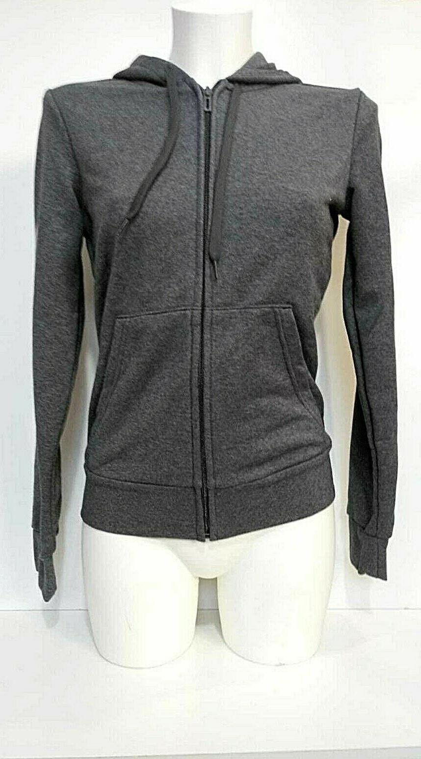 felpa con zip donna con cappuccio w