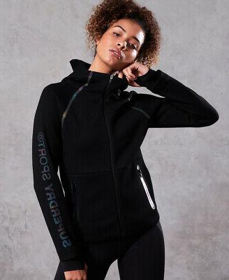 felpa con zip e cappuccio performance
