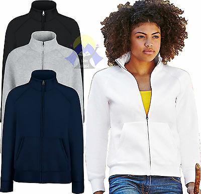 felpa con zip intera da donna giacca