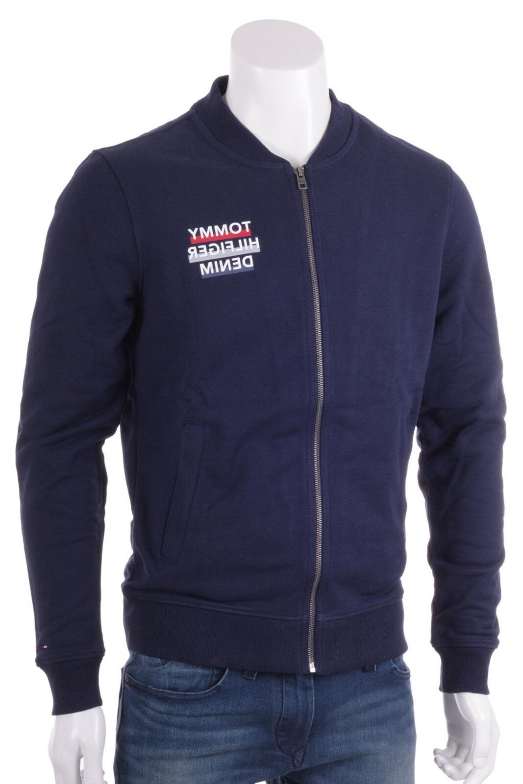 felpa con zip uomo blu man