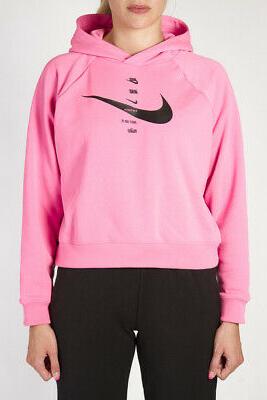 felpa corta con cappuccio swoosh cu5676 607