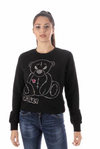 felpa corta donna 41812 nero