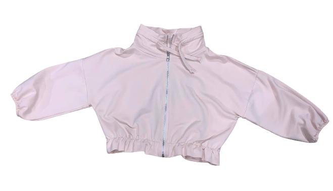 felpa corta kids bambina rosa confetto s