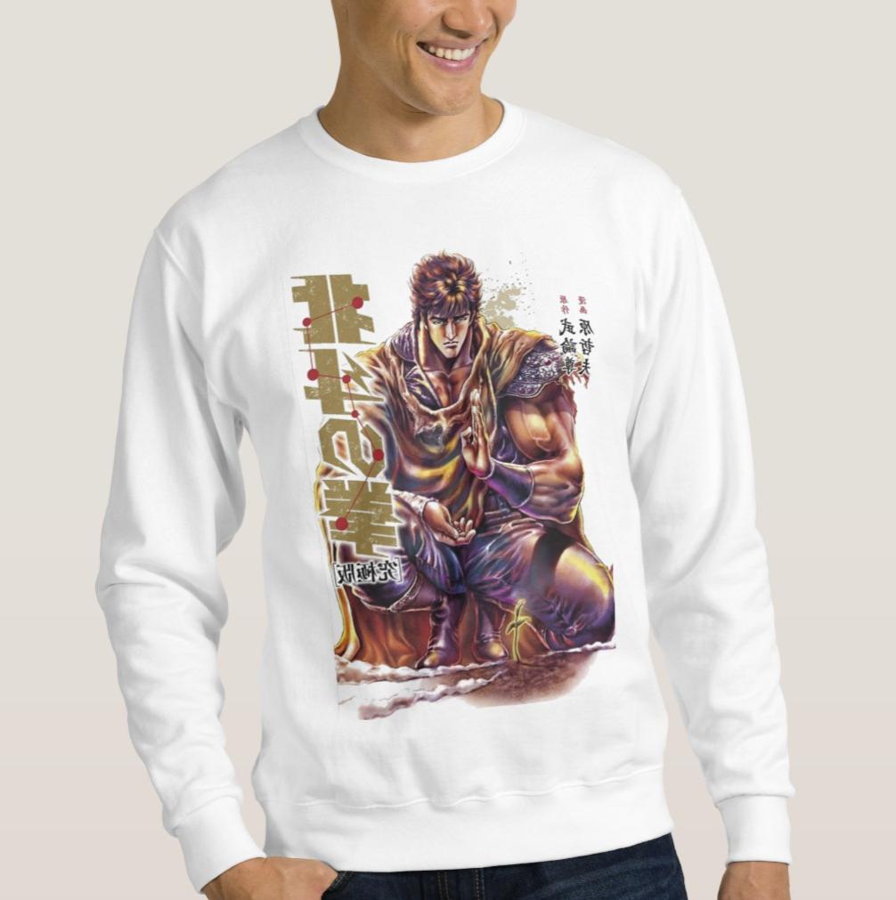 felpa cotone felpato ken guerriero hokuto no