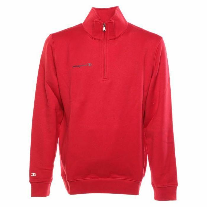 felpa cotone felpato mezza zip uomo art