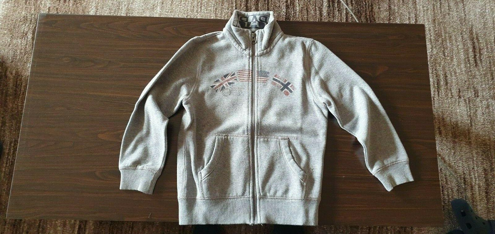 felpa cotone pesante bambino 6 anni grigia
