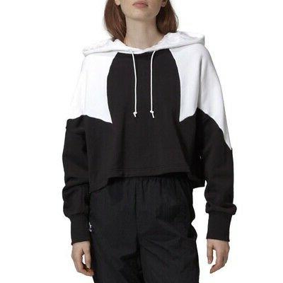 felpa cropped large logo w gd2404 bianco
