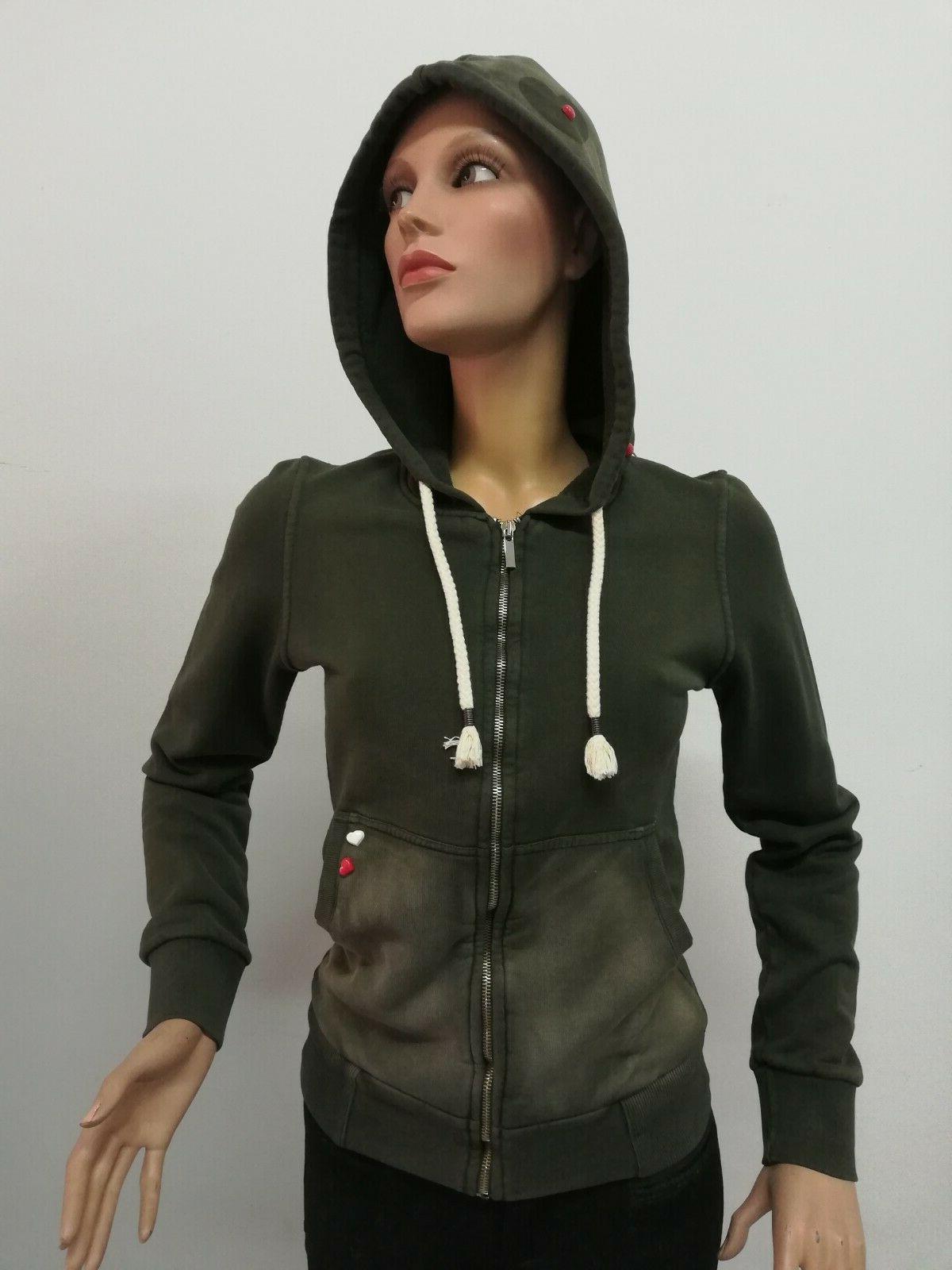 felpa da donna casual con zip e