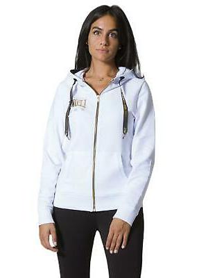 felpa da donna con cappuccio e zip