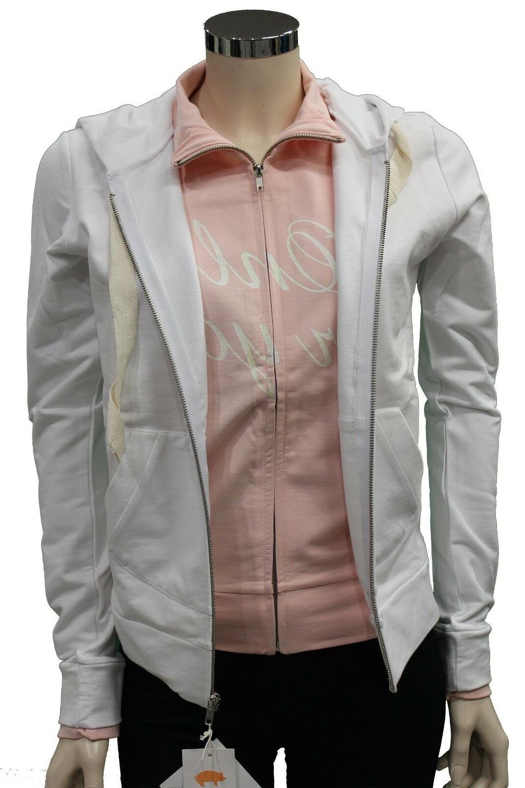 felpa da donna rosa bianco em club