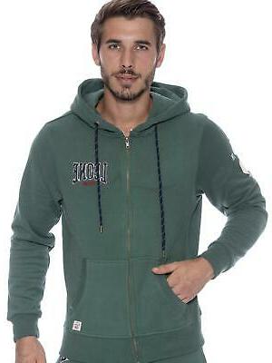 felpa da uomo con cappuccio e zip