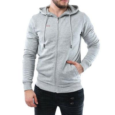 felpa da uomo con cappuccio full zip