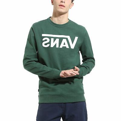 felpa da uomo girocollo classic verde taglia