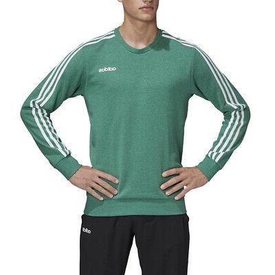 felpa da uomo girocollo essentials 3 stripes