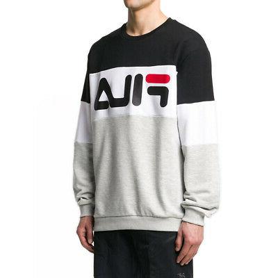 felpa da uomo girocollo straight blocked crew