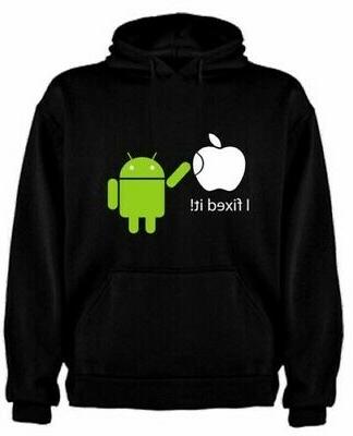 felpa divertenti android apple android dv128 sil