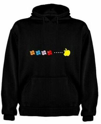 felpa divertenti apple windows android dv132 sil