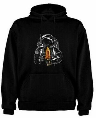 felpa divertenti astronauta gelato dv142 sil