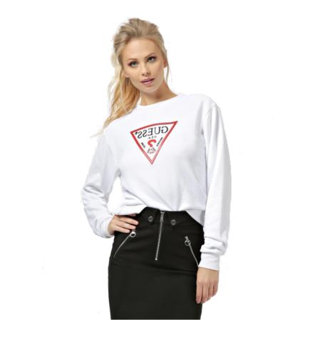 felpa donna art w0bq05k8800 twht colore bianco