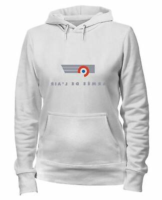 felpa donna cappuccio bianca tm0369 armee de