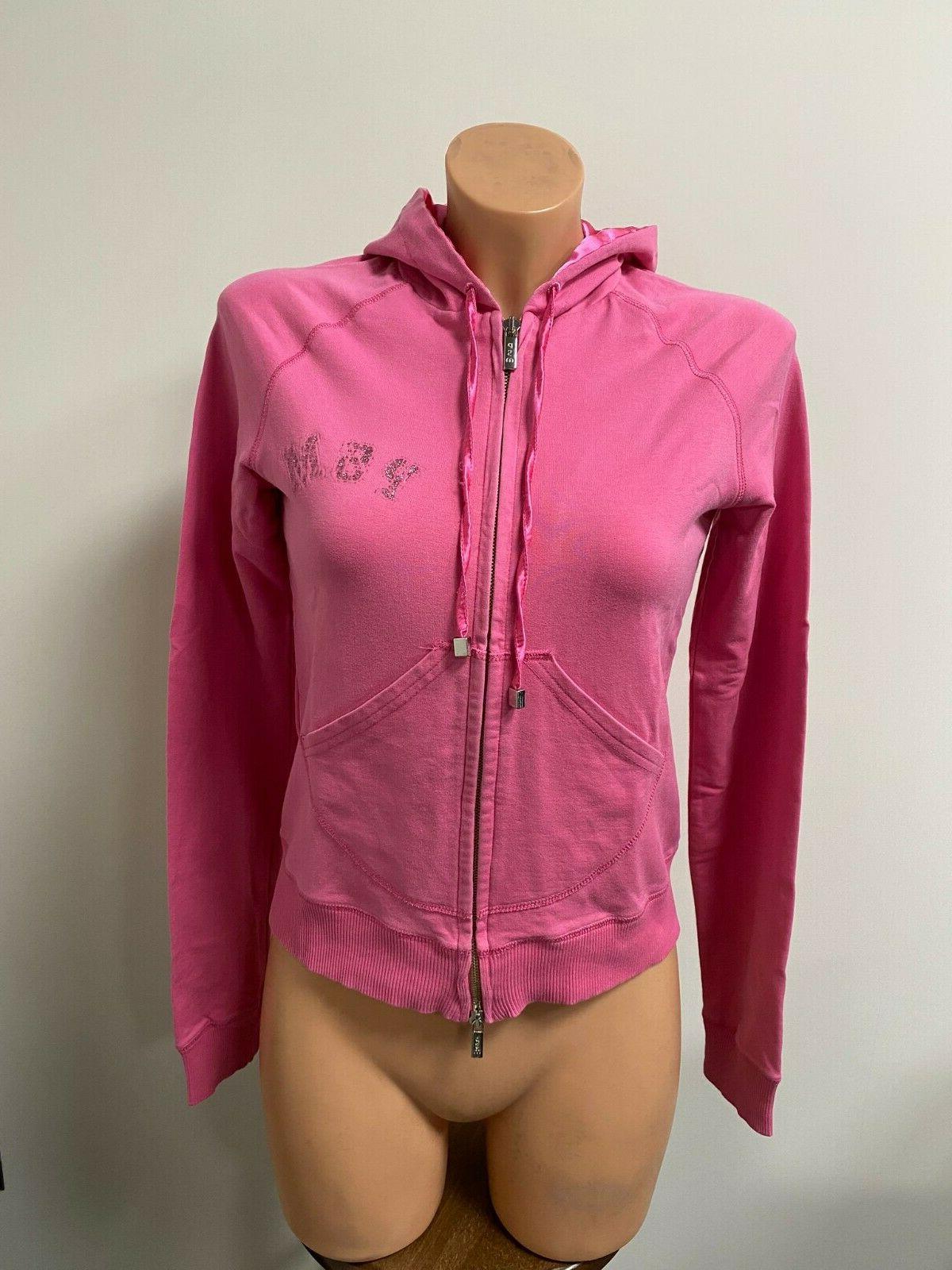 felpa donna colore rosa con cerniera