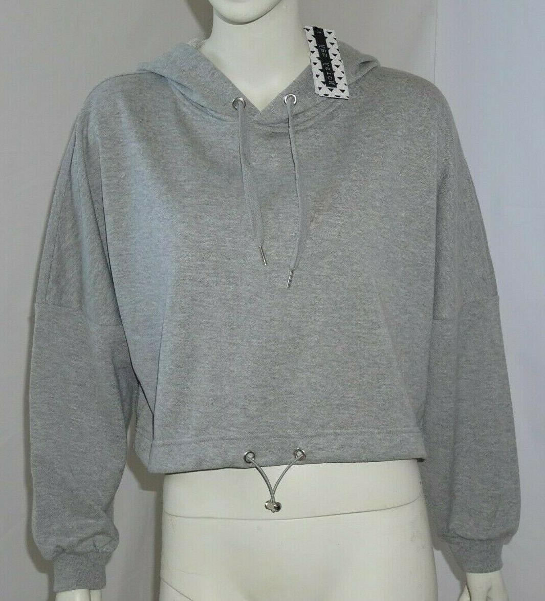 felpa donna con cappuccio leggera cotone grigio