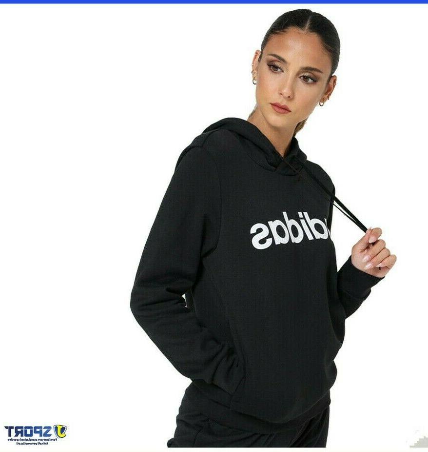 felpa donna con cappuccio sportiva essential da