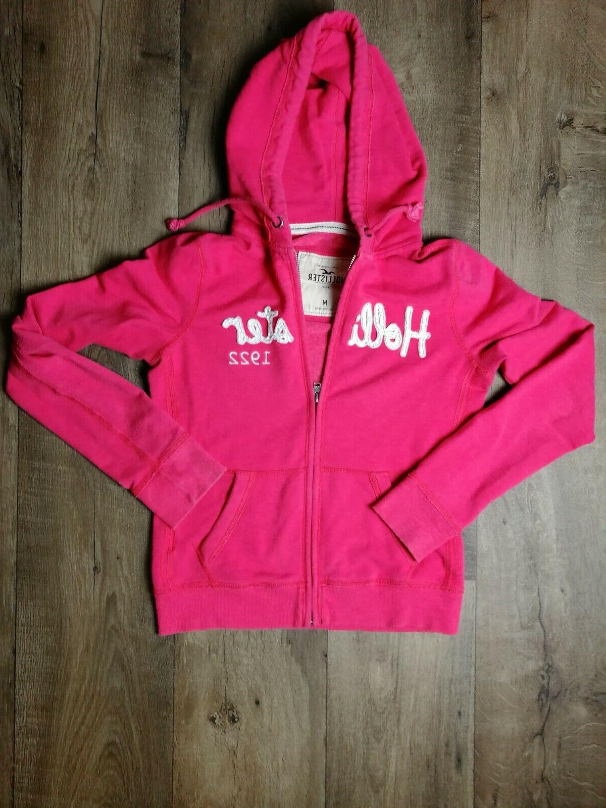 felpa donna con cappuccio zip intera rosa