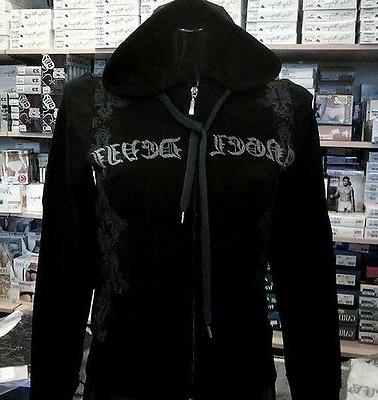 felpa donna con zip logo in lurex