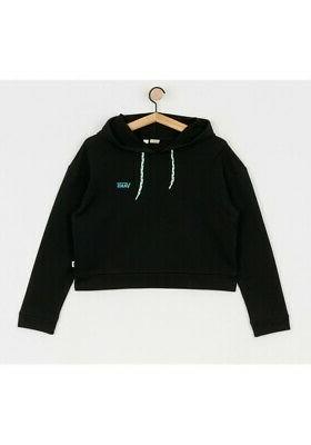 felpa donna corta v ft black enaml