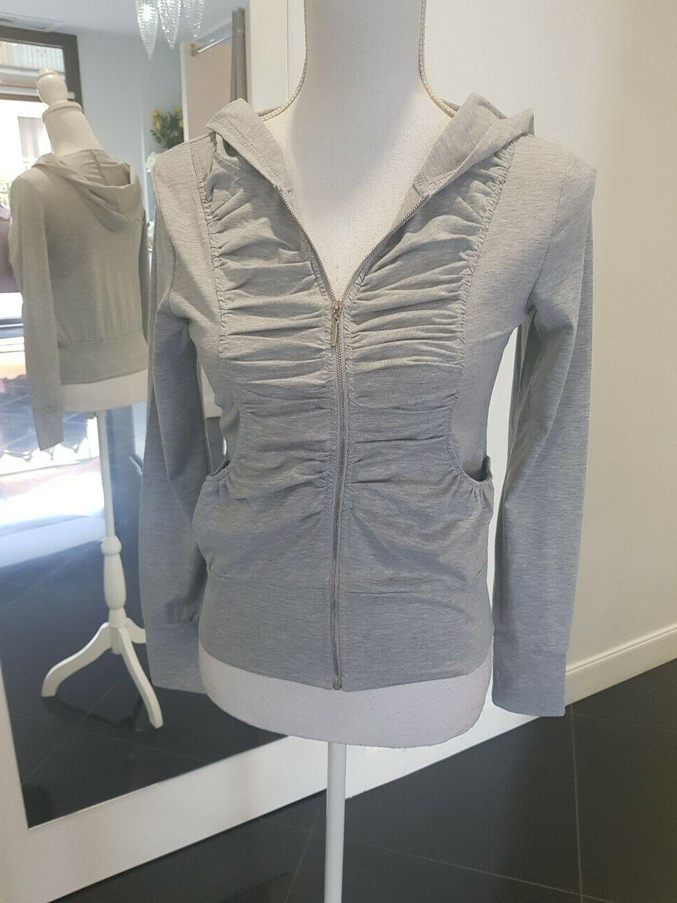 felpa donna cotone maniche lunghe casual cappuccio