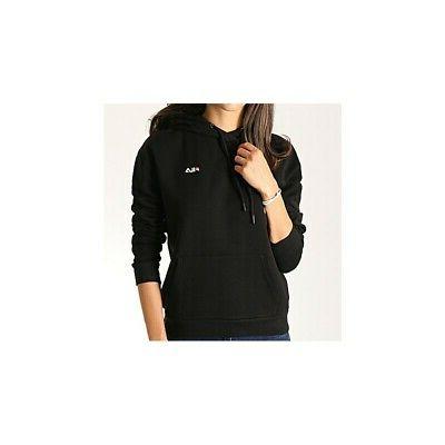 felpa donna ebba con cappuccio nero
