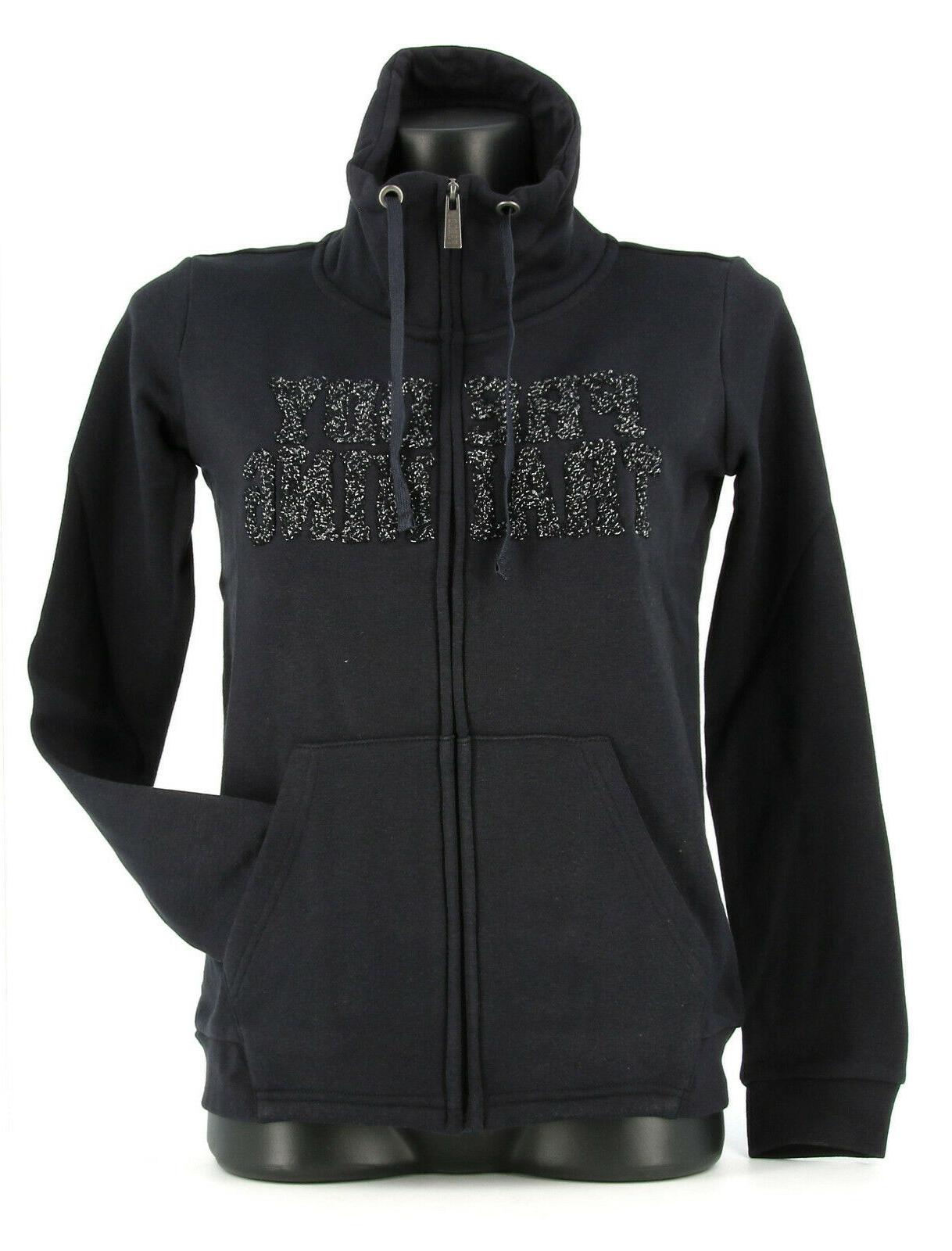felpa donna invernale full zip felpata f0wtrs4
