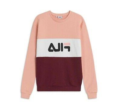 felpa donna leah crew tricolore