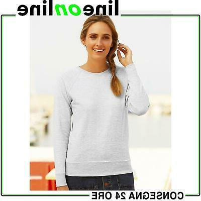 felpa donna maniche raglan 22901 in cotone
