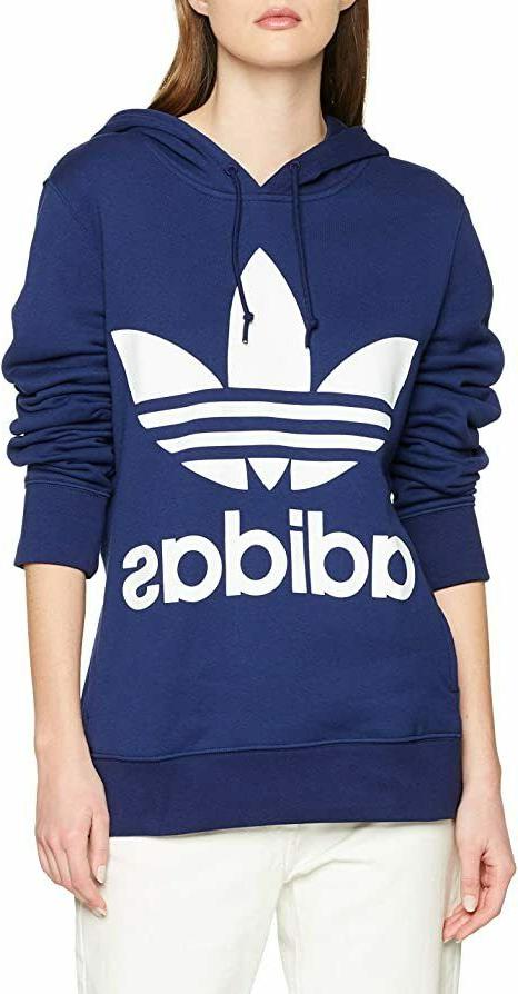 felpa donna ragazza con cappuccio trefoil hoodie