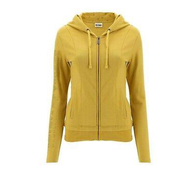 felpa donna training full zip hoodie metal