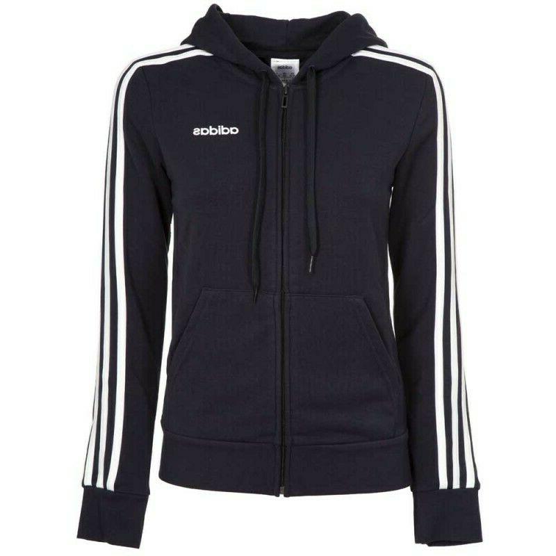 felpa donna tre strisce zip intera con