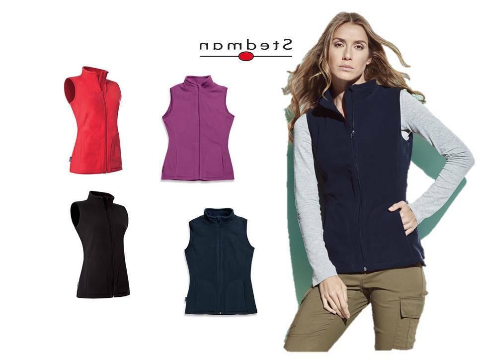 felpa felpata pile gilet donna micropile smanicato