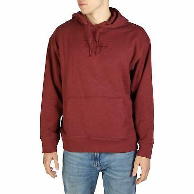 felpa uomo rosso cotone levis 38479 t2