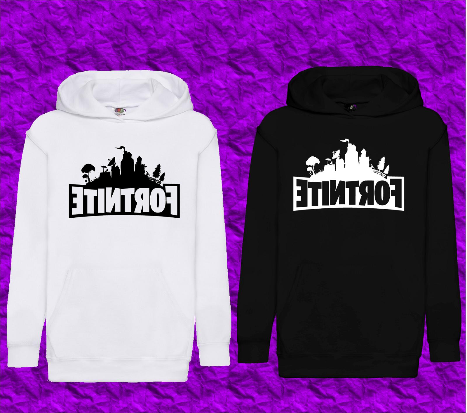 felpa fortnite bianca o nera da 5