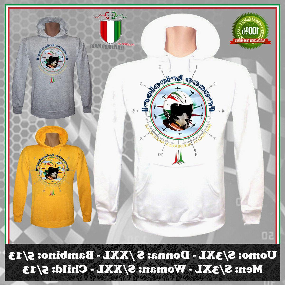 felpa frecce tricolori ispirata pattuglia acrobatica uomo