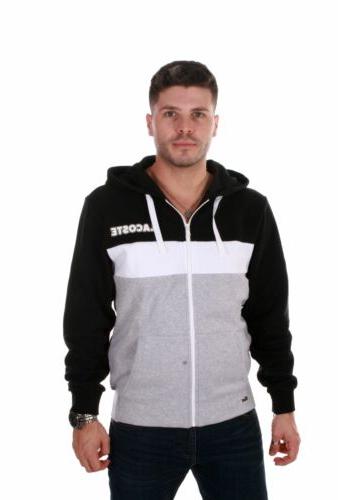 felpa full zip cappuccio uomo sh1506 nero