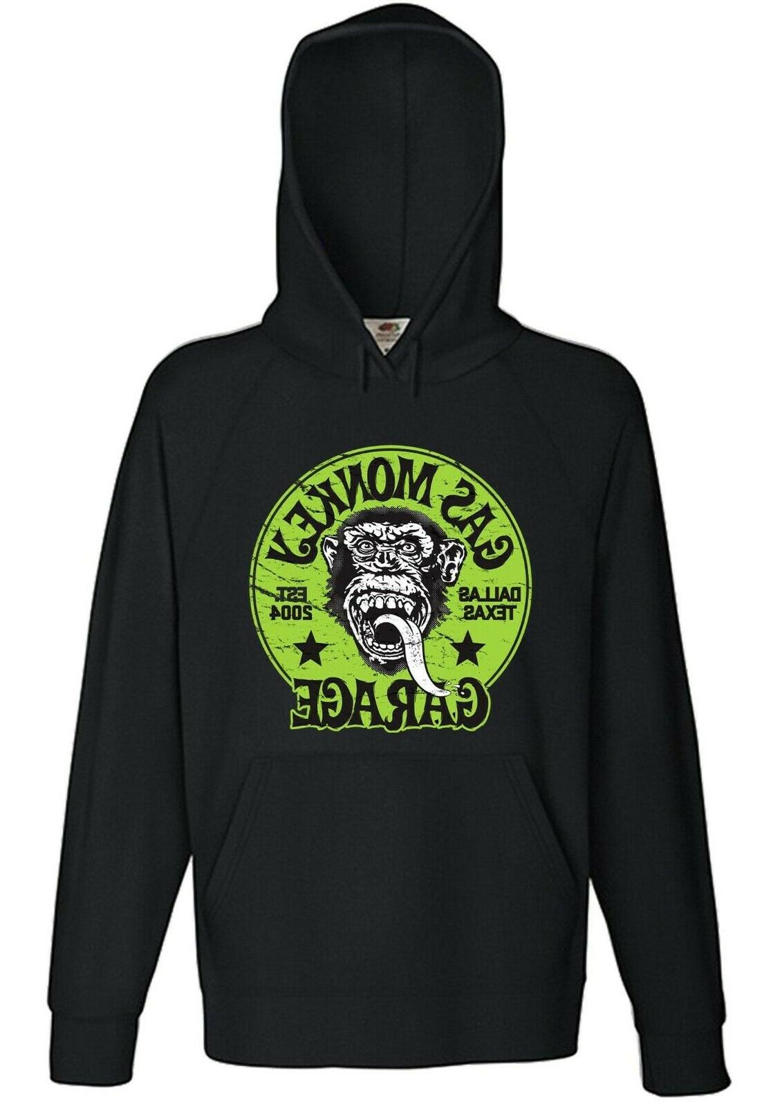 felpa gas monkey garage logo nera 10040