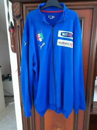 felpa giacca italia match worn xl